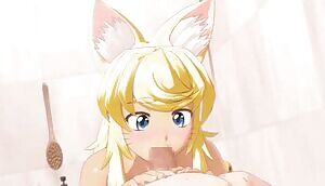 Liru Using Her Mouth