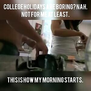 All this for just a month. We'll be back to sneaky sex and quickies once uni reopens