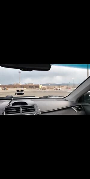 GF wrapping her perfect lips around my thick cock in a mall lot.