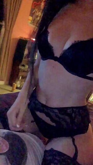 Surprising her girlfriend with lingerie