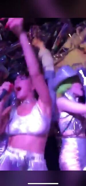 Charli xcx can't control her big tits