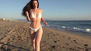 Viktoria Kay Walking on the Beach