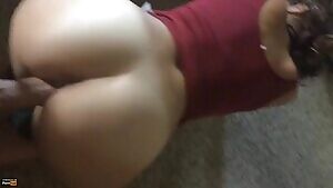 She loves being penetrated by his still-cumming cock