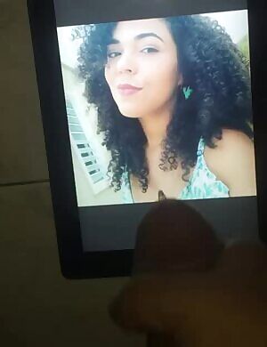 Thick load released straight on her face.