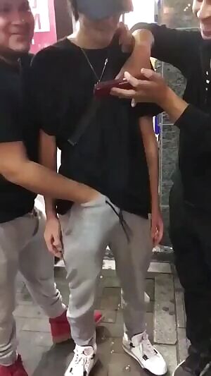 Playing with a friend.