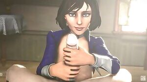 Elizabeth giving a Handjob