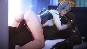 Mercy riding Doomfist