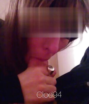 Gently licking it...