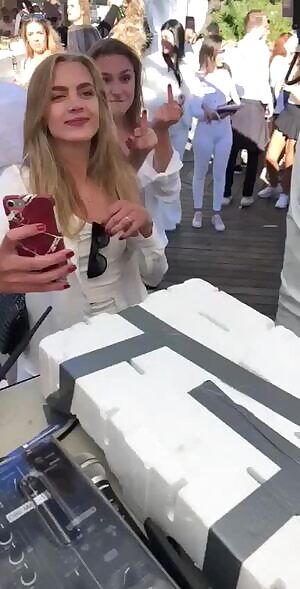 I think the DJ rocked her tits off