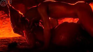 Plowing Onoskelis from behind