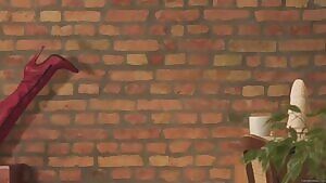 sexy red thigh highs