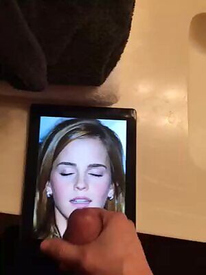 Emma Watson enjoying my warm jizz