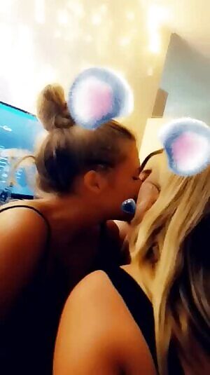 Threeway kisses are hard.