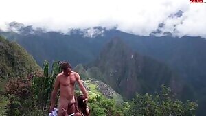 Blowjob with the view of Machu Picchu