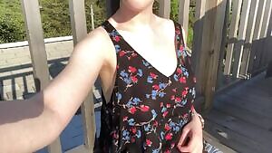 It’s Memorial Day weekend so here are my tits on a very exposed roof deck 🏖