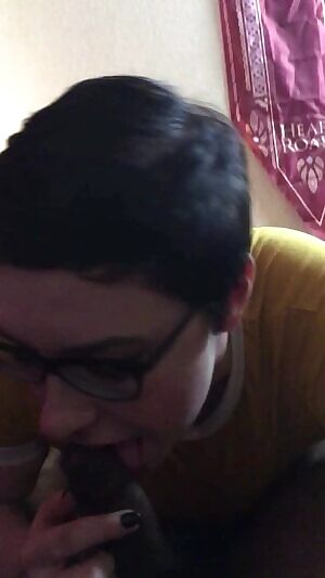Girl in glasses knows how to work my Cock