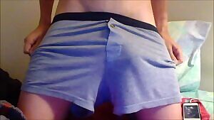 Pulling off my boxers