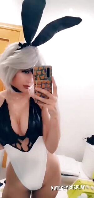 My 2B Bunny Cosplay From Nier Automata- By Kate Key
