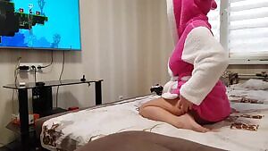 GF Plays Broforce And Gets A Creampie