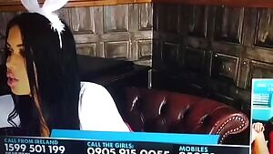 Babestation babe brushes back her hair