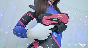 Anal Training For The Hot RainbowSlut In D.Va Cosplay