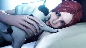 Claire Redfield, doggy style.