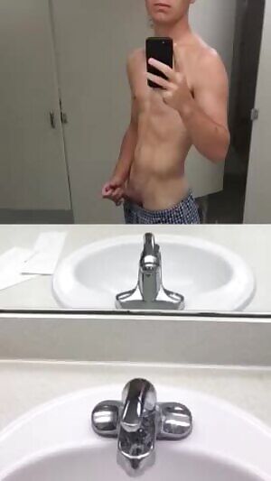 The dorm bathroom was empty