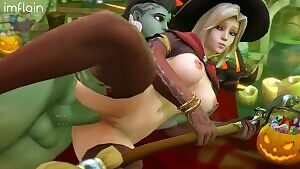 Futa Sombra Fuck Witch Mercy Halloween Special