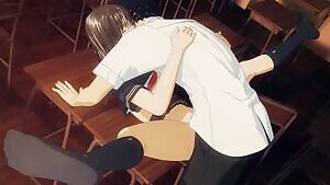 Spread eagle in the class room