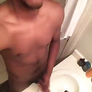 Going to cum in the sink