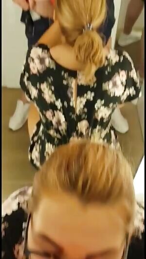 Having some fun in the changing room....