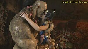 Goro and Kitana Passionate Love