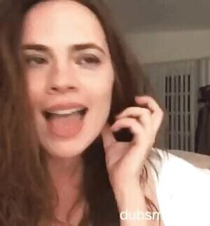 Hayley Atwell is the teacher that flirts with you at school, who sends you a video trying to act cool but ends up showing you more than expected...