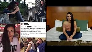 Slut cheats on her boyfriend to do amateur porn