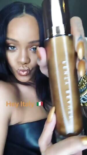 Rihanna tightly packaged