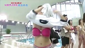 Jun Puts Her Shirt On