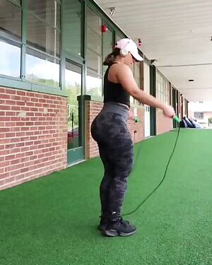 Angie building her bubble butt