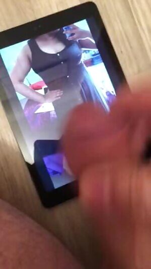 My friend jerking off to my wife