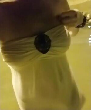 lashing in the ocean