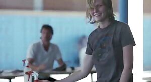 Kirsen Dunst braless in Crazy Beautiful