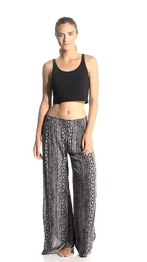 Billabong Women's Wandering Soul Wide Leg Printed Pant
