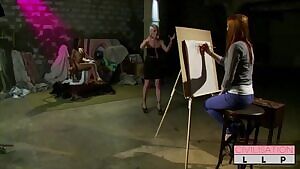 The workshops on developing artistic talent were a surprise hit at SLAVECon. Or perhaps it was watching the Goddesses correct those who didn't measure up which was the real draw...