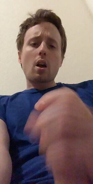 Precum dripping down to my balls