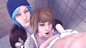 Chloe & Max sucks a dick,