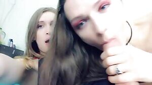 Clara Blitz give big hard cock to Katya mouth