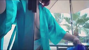 Public suction dildo.