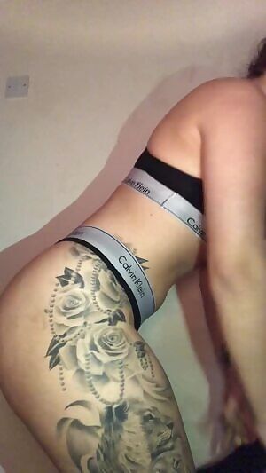 Watch her put on pants