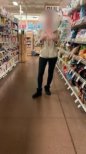 Our first trip to our local Sprouts...couldn’t resist getting my tits out!!!