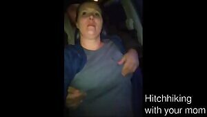 Some kind guys offered to give you and your mom a lift