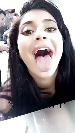Kylie Jenner practically begging for cum like a good little slut